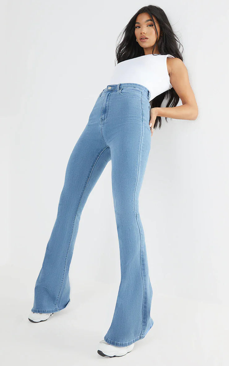 Baby Blue Bootcut Flare Jeans